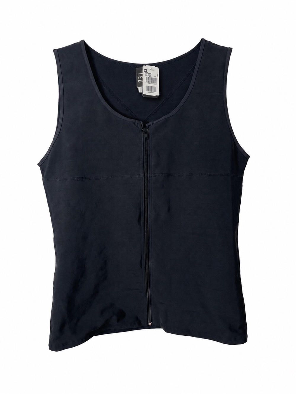 LEO Fitted Zip Front Tank Top Size XL NWT